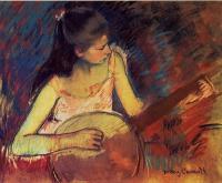 Cassatt, Mary - Girl with a Banjo